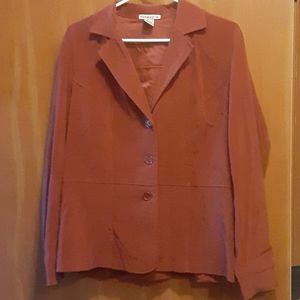 Burgundy suit jacket